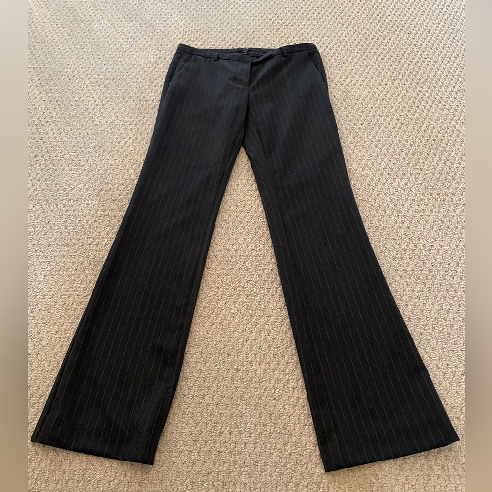 Jacob low rise flare pinstripe dress pants